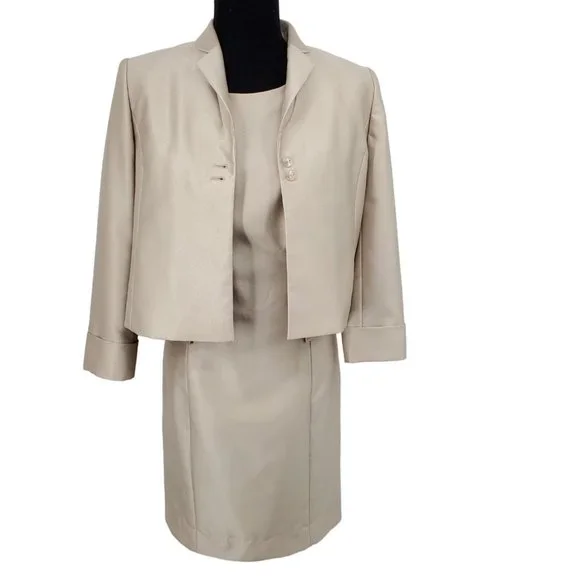 Calvin Klein Dresses Calvin Klein Beige Sheath Dress And